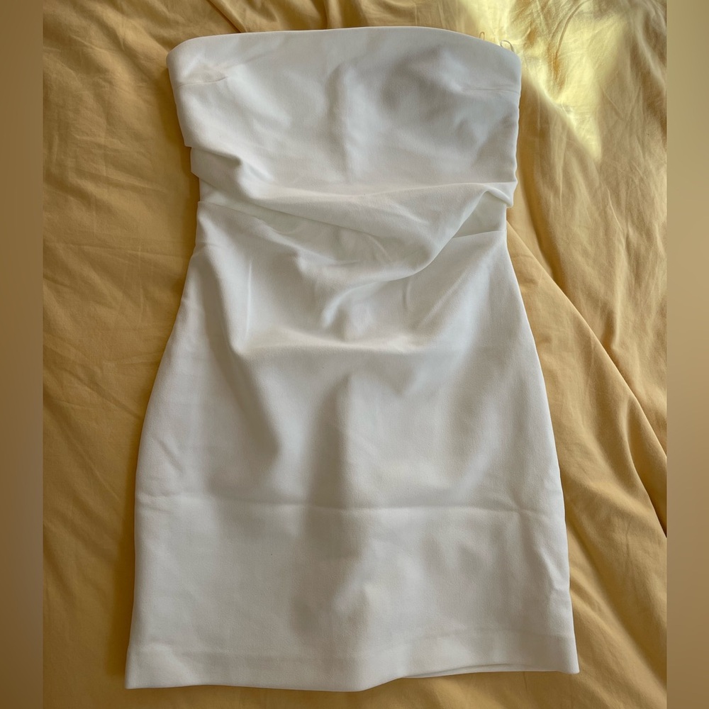 Zara White bodycon mini dress